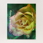 Message rose personnalisable Jigsaw Puzzle (Vertical)