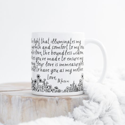 Message spécial pour maman, Mug de gratitude