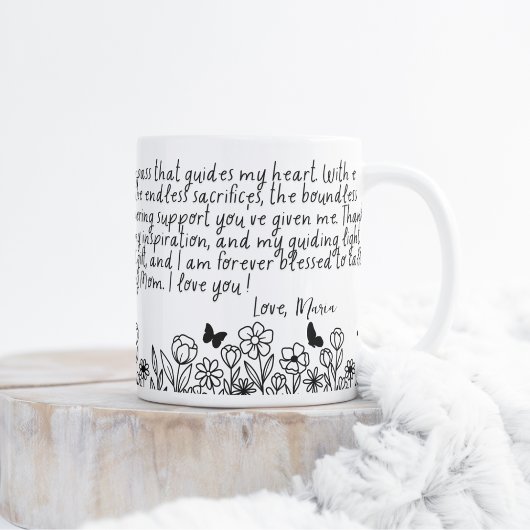 Message spécial pour maman, Mug de gratitude