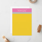 Message texte du Carte pour notes de la vieille éc (Devant/Arrière en situation)