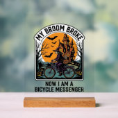 Messager à Vélo Halloween Drôle Balai de Sorcière (Neutre)