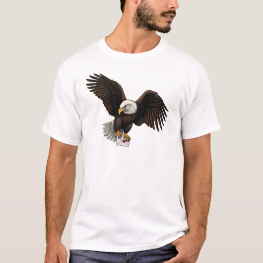 Messager Majestic : T-shirt Sticker Aigle (Devant)