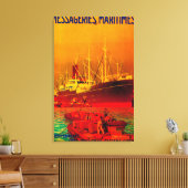 Messageries Maritimes  PosterEuropa Canvas Afdruk (Insitu (Woonkamer))