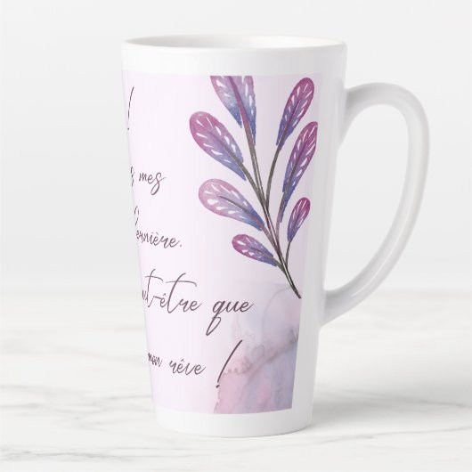 Messages d’amour mignons  latte mok (Rechts)