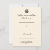 Messe Catholique Offrant Jésus Cartes Saintes (Dos)