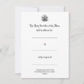 Messe Catholique Offrant Prière Cartes Saintes (Dos)