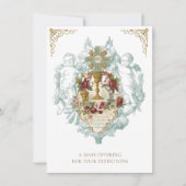 Messe Catholique Offrant Prière Cartes Saintes (Devant)