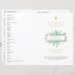 Messe nuptiale Mariage Feuille