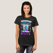 Messed Wrong Chick Ribbon Rheumatoid Arthritis Awa T-shirt (Voorkant volledig)