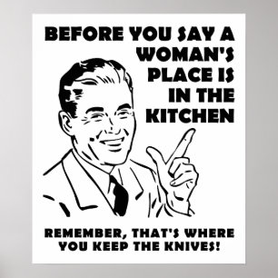 Messen in de Keuken Poster met Humor