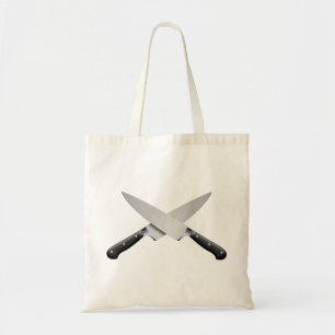 messen oversteken tote bag