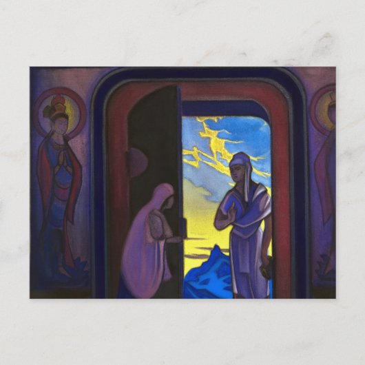 Messenger, 1946 by Nicholas Roerich Briefkaart (Voorkant)