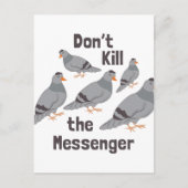 Messenger Pigeon Briefkaart (Voorkant)