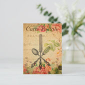  messenmakerij met vork nife Spoon Kitchen Briefkaart (Staand voorkant)