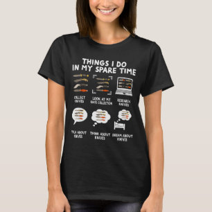 Messenverzamelaar Maker Bladesmith Smederij Messen T-shirt