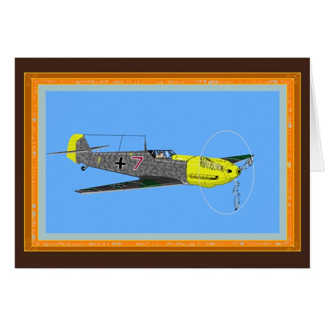 Messerschmitt 109E-7 (Voorkant Horizontaal)