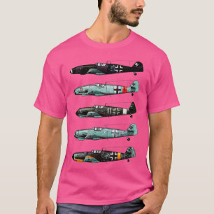 Messerschmitt BF109 Duitse WW2-jager T-shirt