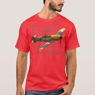 Messerschmitt BF 109 Duits WO2 gevechtsvliegtuig T-shirt