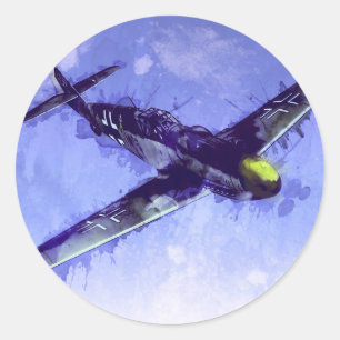 Messerschmitt Bf. 109 Ronde Sticker