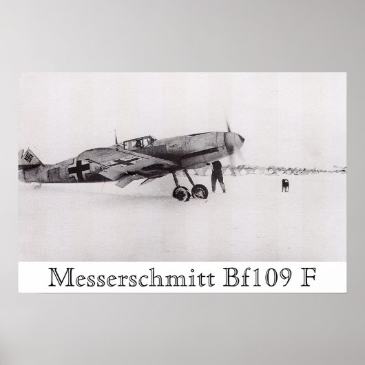 Messerschmitt Bf-109F Poster (Voorkant)
