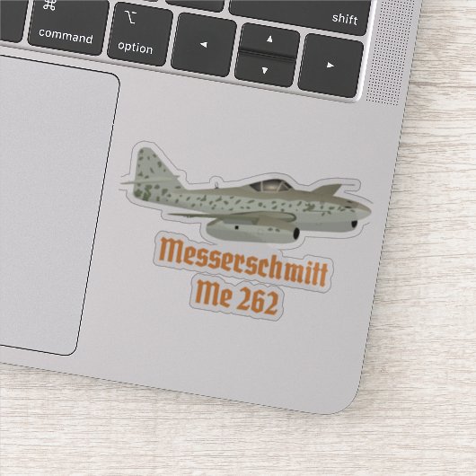 Messerschmitt ME 262 Duits WO2-vliegtuig Sticker (Detail)