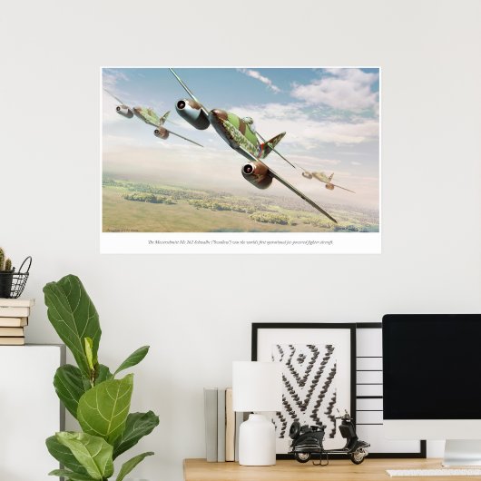 Messerschmitt Me 262 Poster (Thuiskantoor)