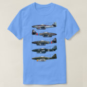 Messerschmitt me 262 Schwalbe WW2 Jet Fighter T-shirt (Design voorkant)
