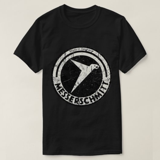 Messerschmitt WW2 Duitse  Vliegtuig Company T-shirt (Design voorkant)