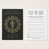 Messes commémoratives de la fête des âmes Décédées (Devant & derrière)