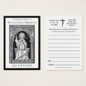 Messes commémoratives de la fête des âmes Décédées (Devant & derrière)