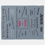 Messiah Series Fleece Deken (Voorkant (Horizontaal))