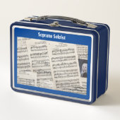 Messiah Soprano Solist Metal Lunchbox van Händel (Voorkant)