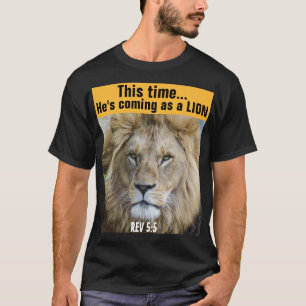 MESSIANIC JEWISH T-SHIRTS, YESHUA ROARING LION SLE T-SHIRT