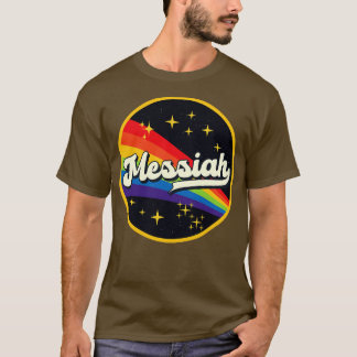Messias regenboog in ruimte stijl t-shirt