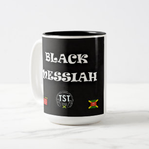 MESSIE NOIRE JMT Mug à deux tons, 15 oz