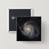 Messier 101, de Pinwheels Galaxy Vierkante Button 5,1 Cm (Voorkant /achterkant)