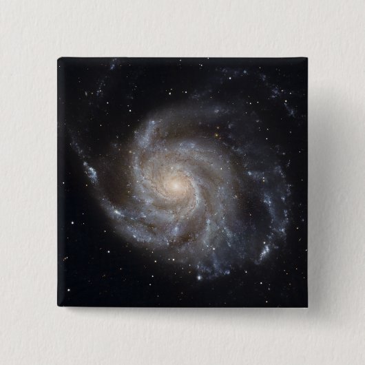 Messier 101, de Pinwheels Galaxy Vierkante Button 5,1 Cm (Voorkant)