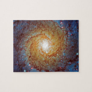 Messier 74 Spiral Galaxy Buitenspatie Foto Legpuzzel