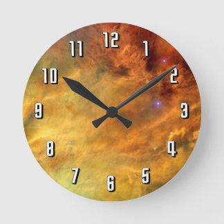 Messier 8 Lagoon Nebula - NASA Hubble Space Photo Ronde Klok