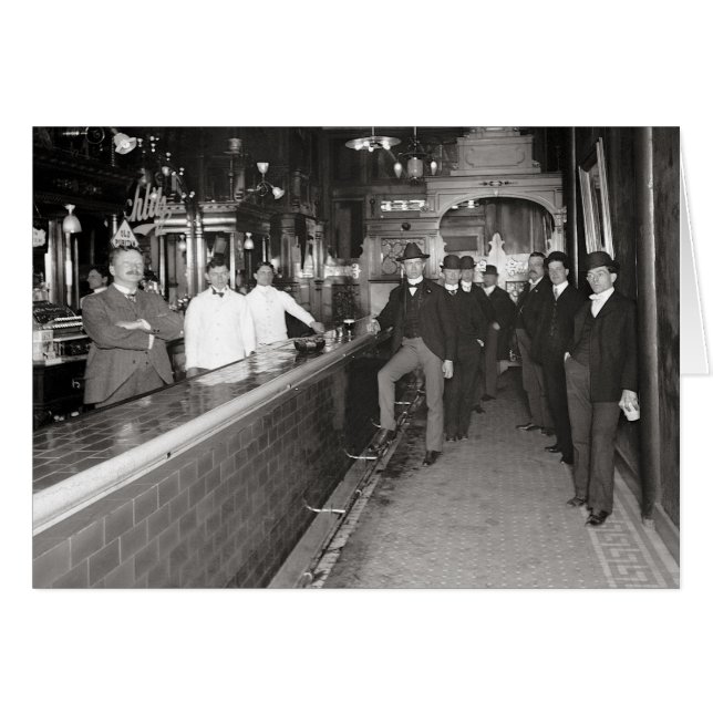 Messieurs buvant au bar, 1910 (Devant horizontal)