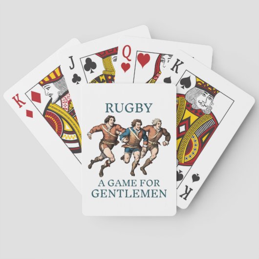Messieurs de Rugby - Cartes à Jouer (dos)