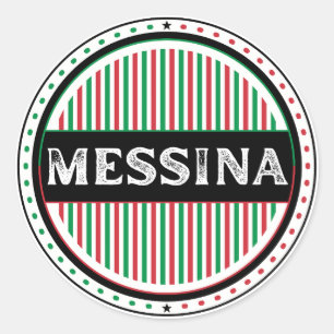 Messina City Pride Embleem – Italiaanse identiteit Ronde Sticker