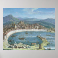 Messina - een Panoramisch Uitzicht van de Haven