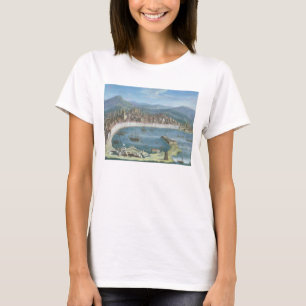 Messina - een Panoramisch Uitzicht van de Haven T-shirt