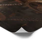 Messing Leeuwentroon Poster (Hoek)