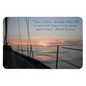 Messing rond in boten magneet (Horizontaal)