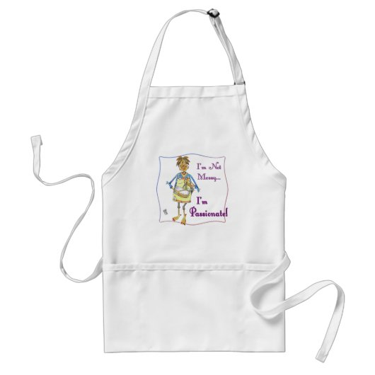 Messy Baker Hen Funny Apron Standaard Schort (Voorkant)