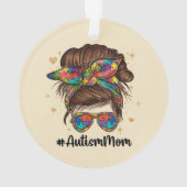 Messy Bun Fier Autisme Maman (dos)