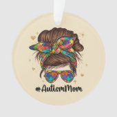 Messy Bun Fier Autisme Maman (devant)