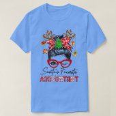 Messy Bun Hair KerstboomSantax27s Favoriete AC T-shirt (Design voorkant)